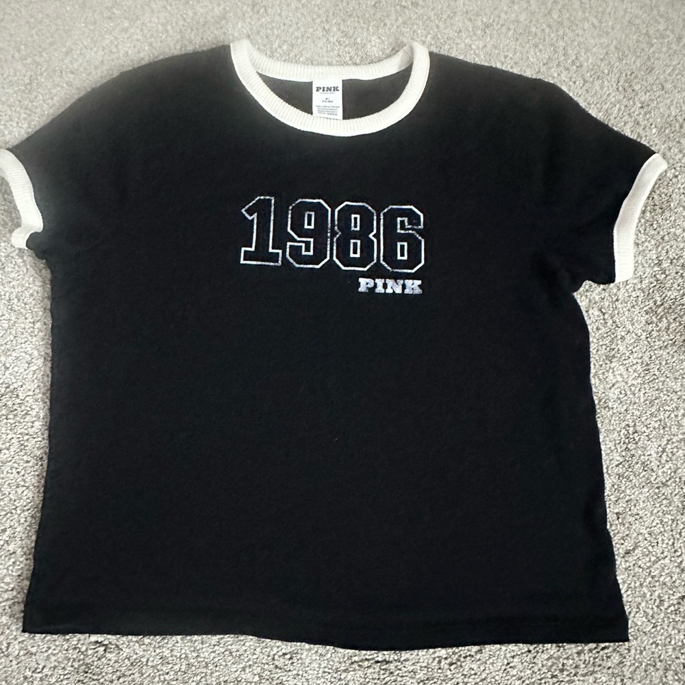 Black and White 1986 PINK T-Shirt